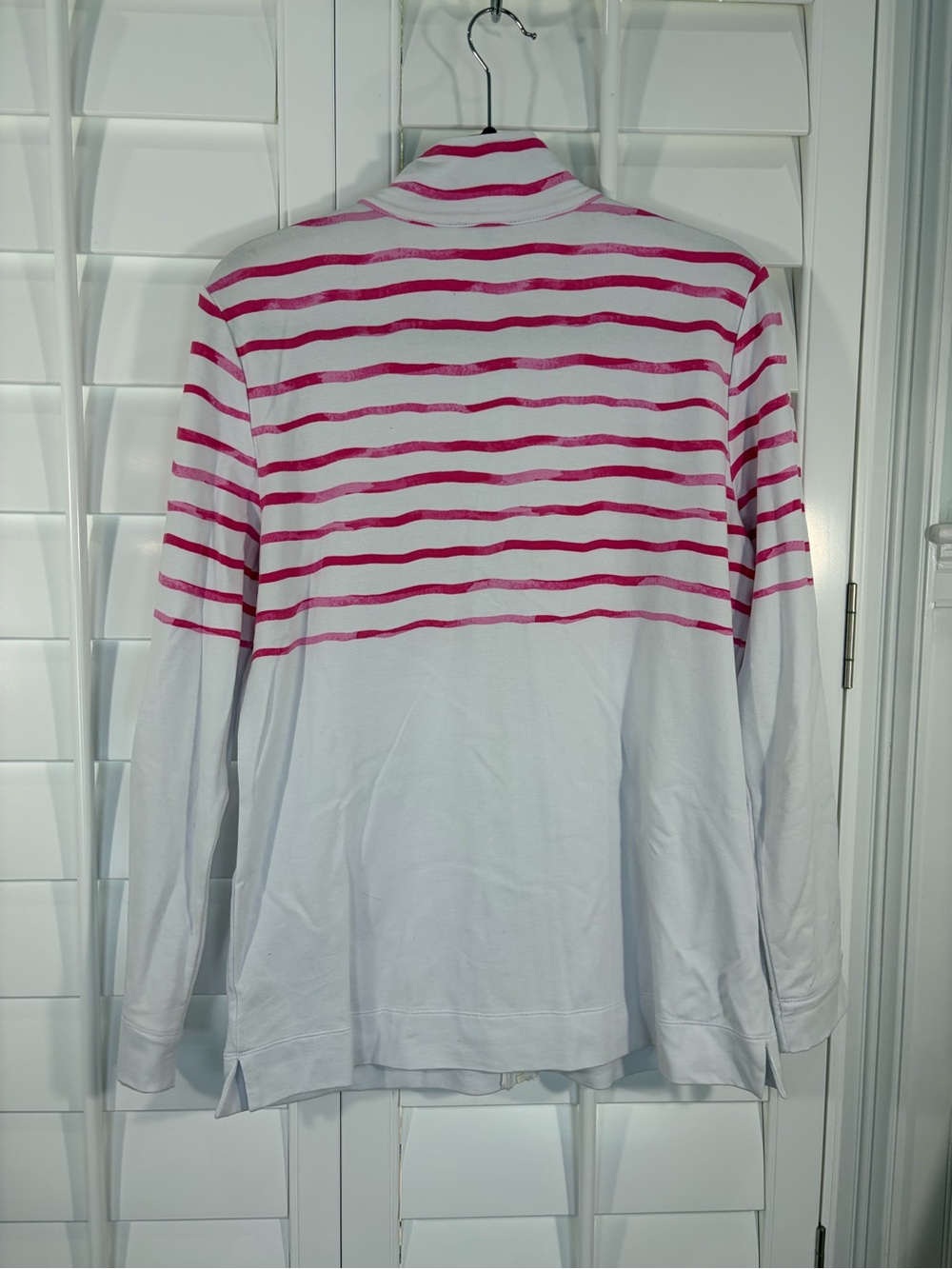 T by Talbots Mockneck Jacket - Wavy Tie-dye (M) - Picture 4 of 11